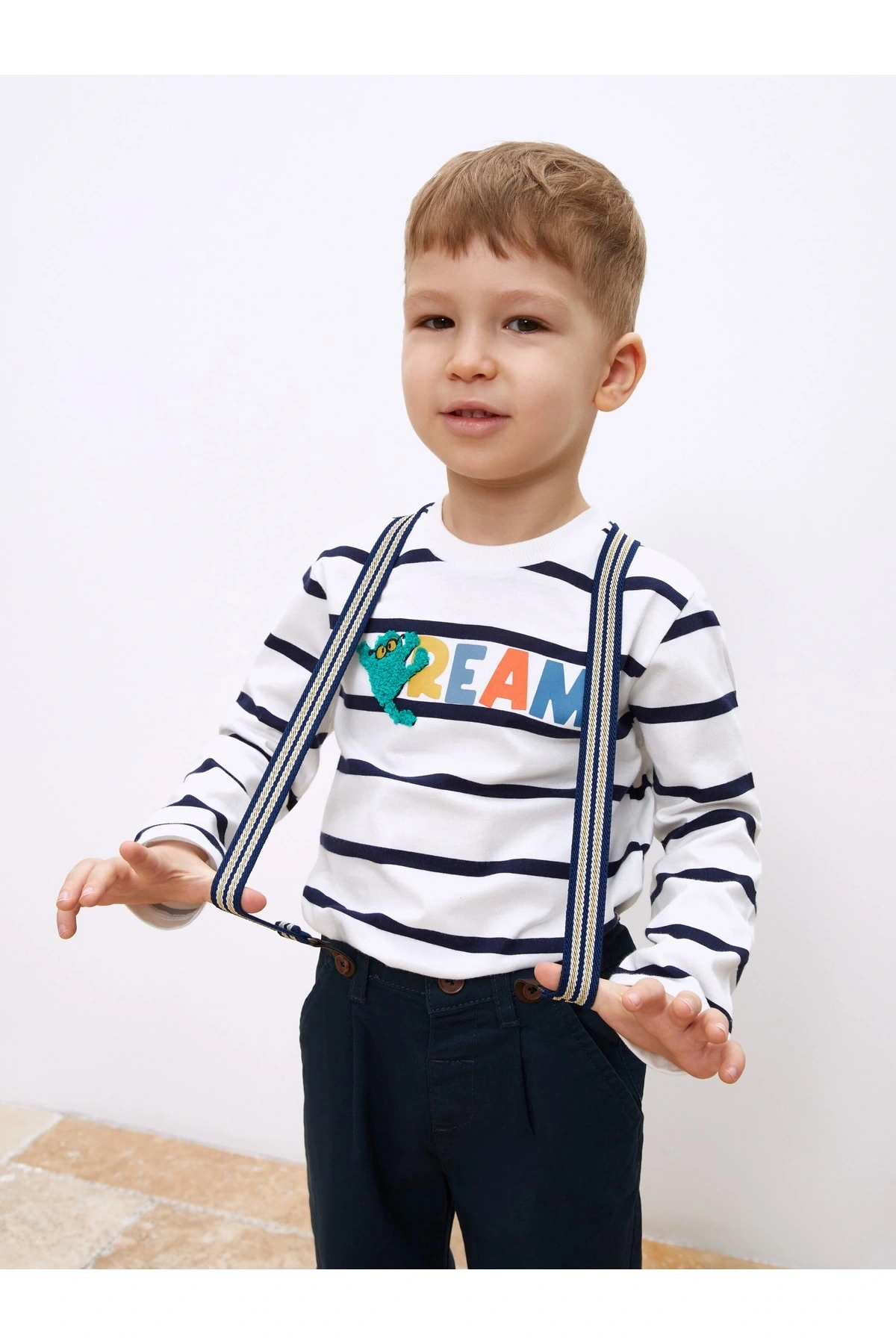 Basic Erkek Bebek Pantolon Ve Pantolon Askısı 2li