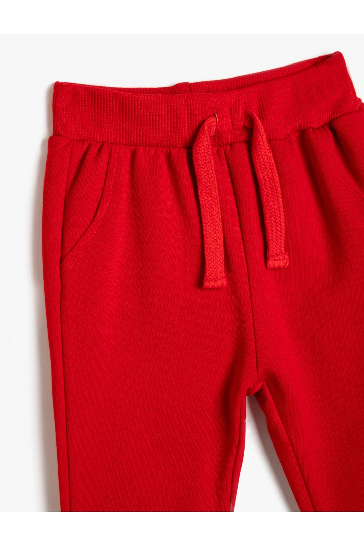 Basic Jogger Eşofman Altı Şardonlu Cepli Beli Bağlamalı Pamuklu