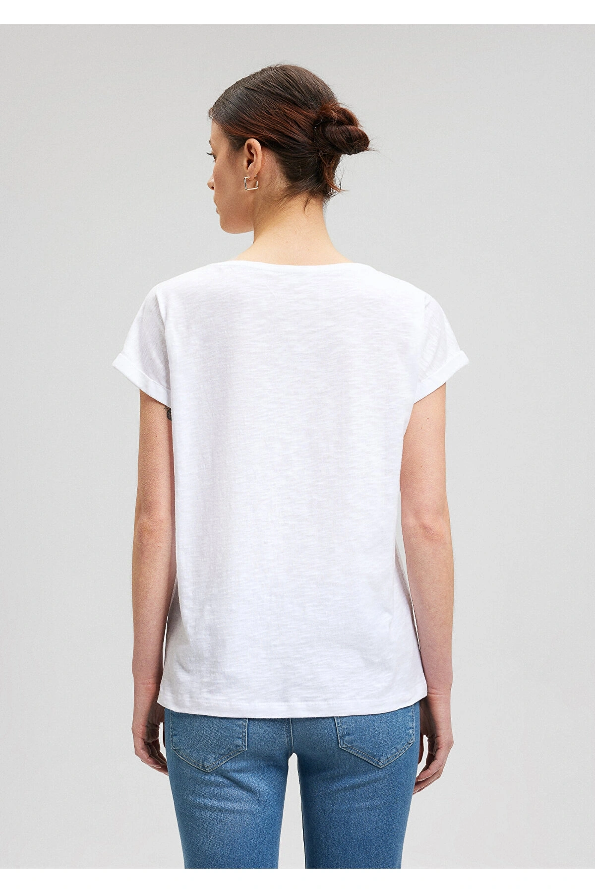 BASIC KISA KOL PENYE Beyaz
