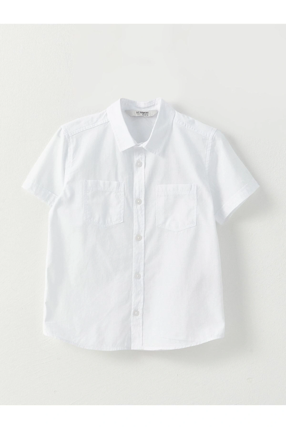 Basic Kısa Kollu Poplin Erkek Çocuk Gömlek