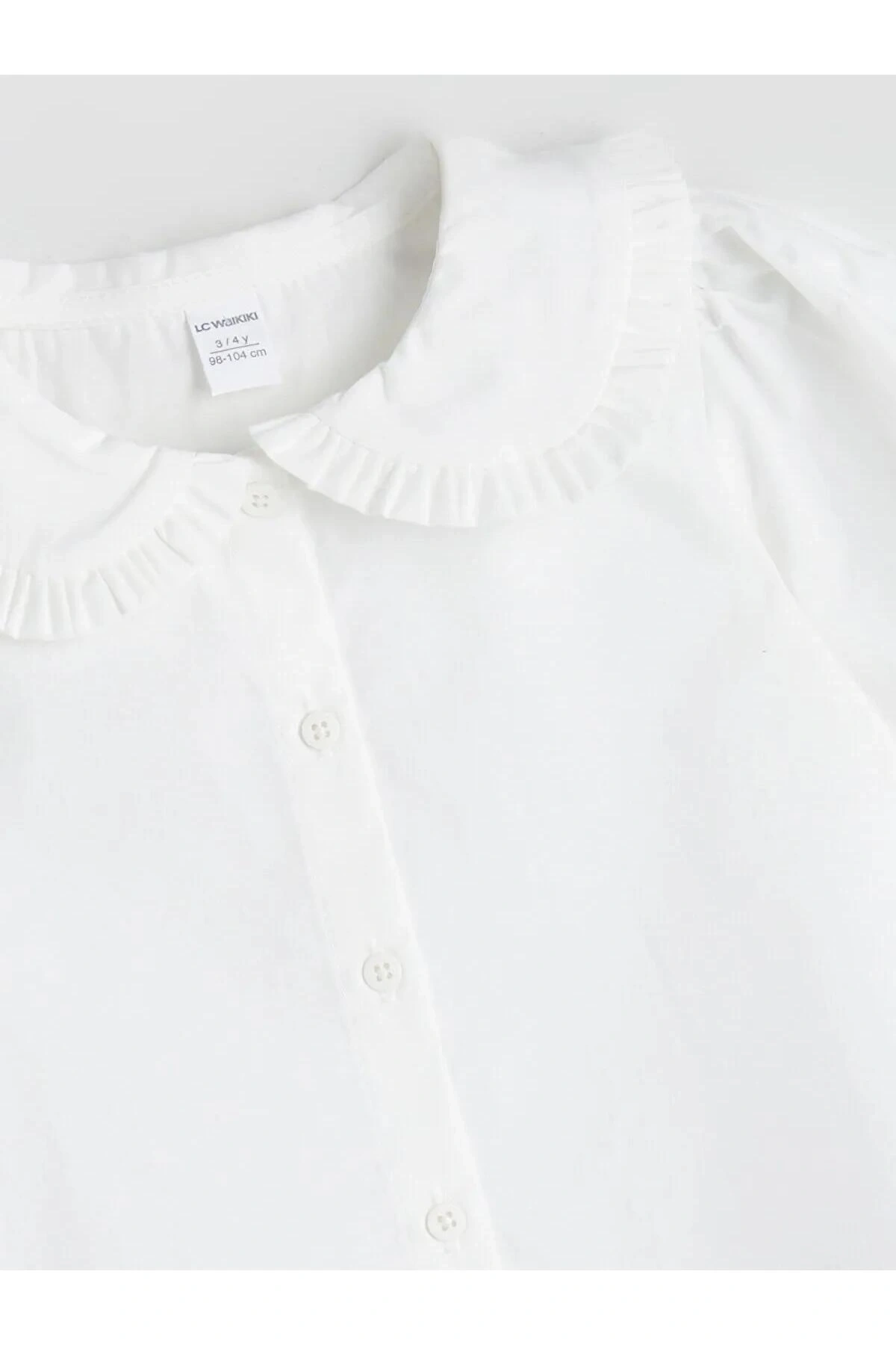 Bebe Yaka Basic Kız Çocuk Gömlek (W5)