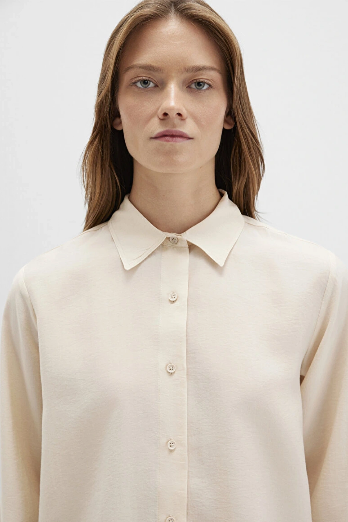 Bej (TENCEL™) Liyosel Gömlek