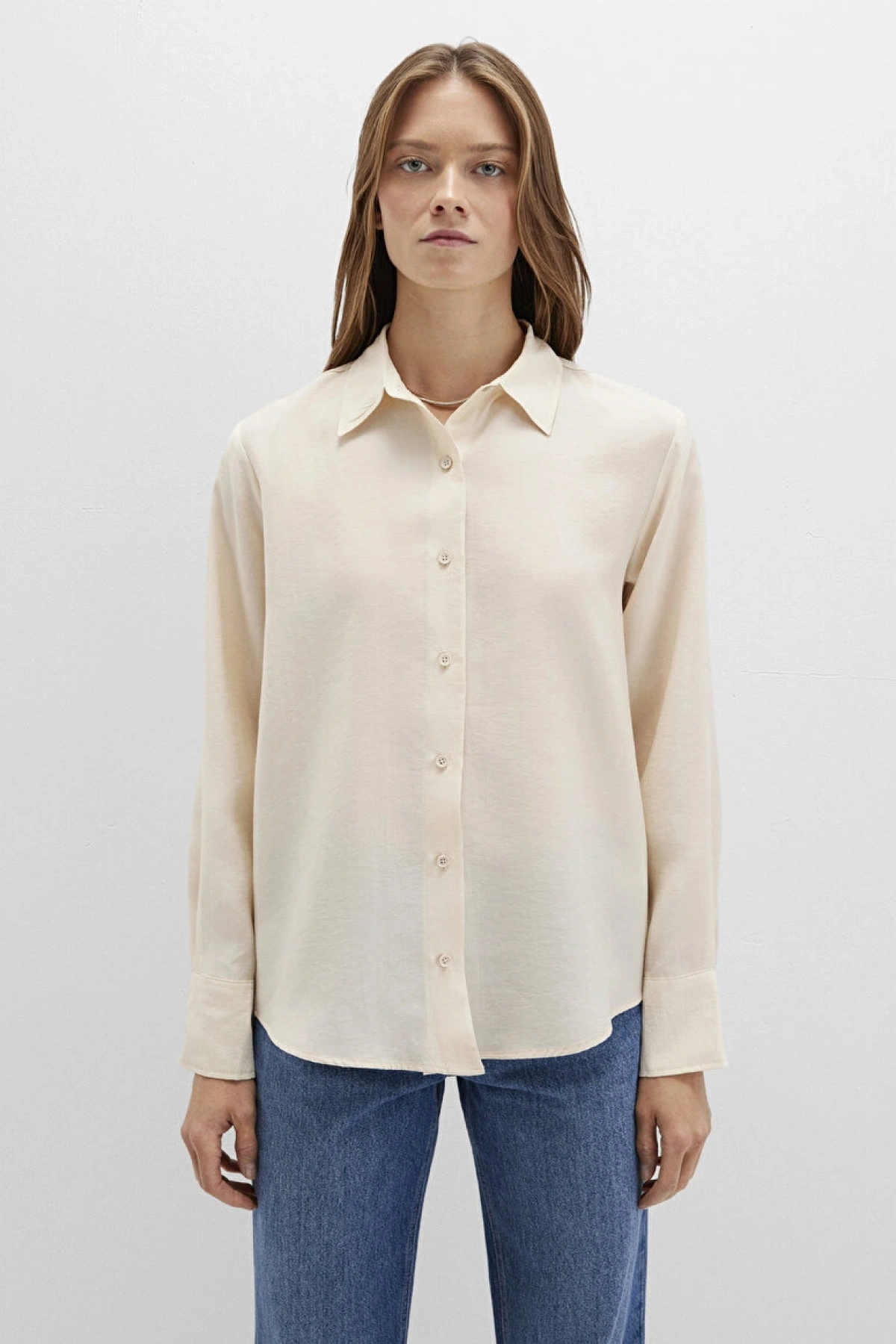 Bej (TENCEL™) Liyosel Gömlek