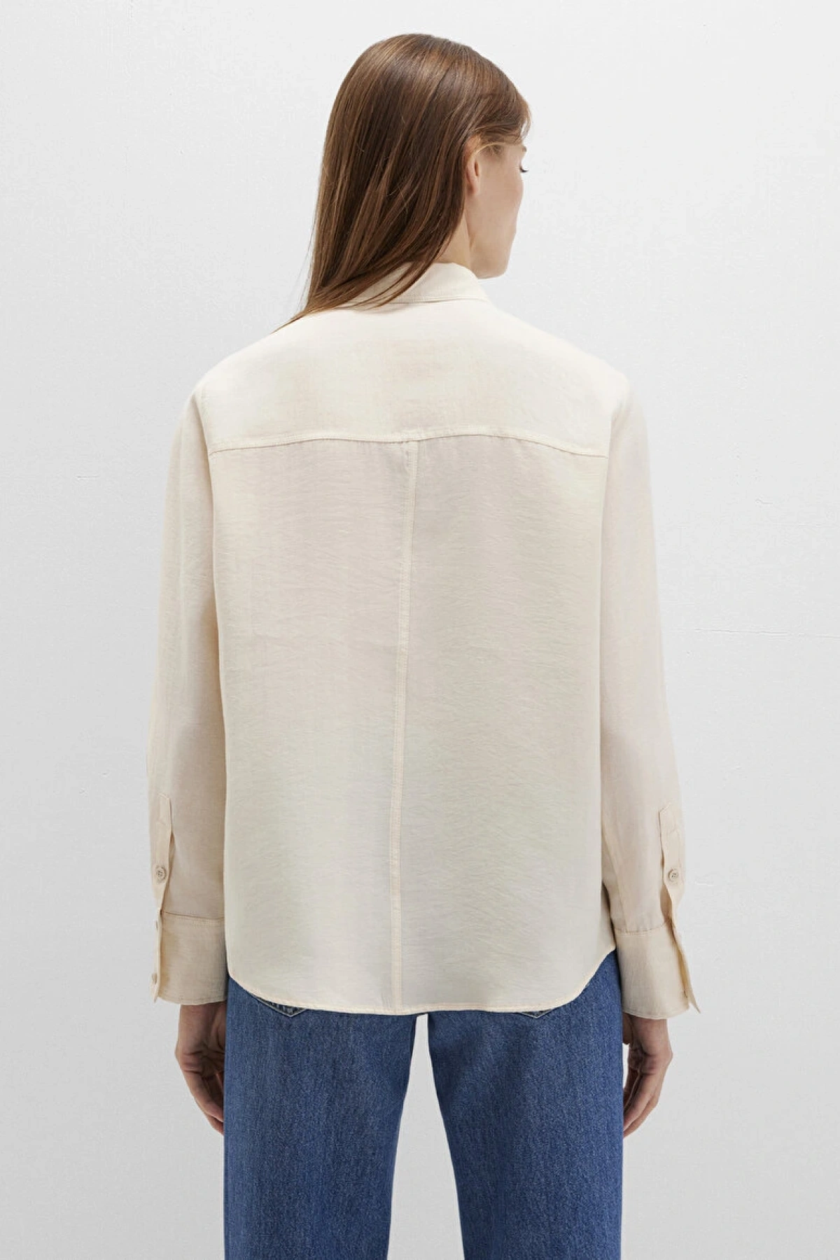 Bej (TENCEL™) Liyosel Gömlek