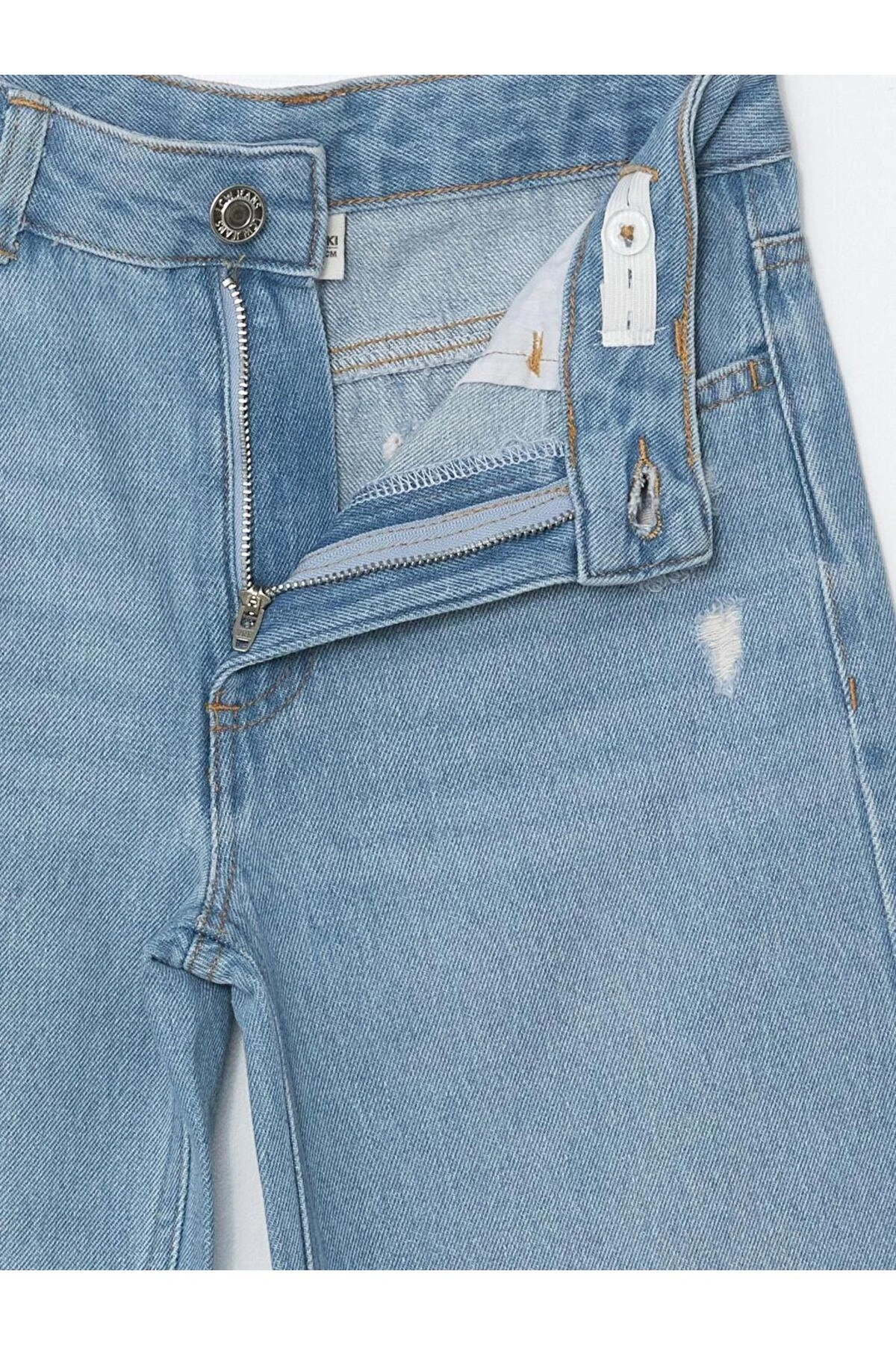 Beli Ayarlanabilir Lastikli Kız Çocuk Jean Pantolon