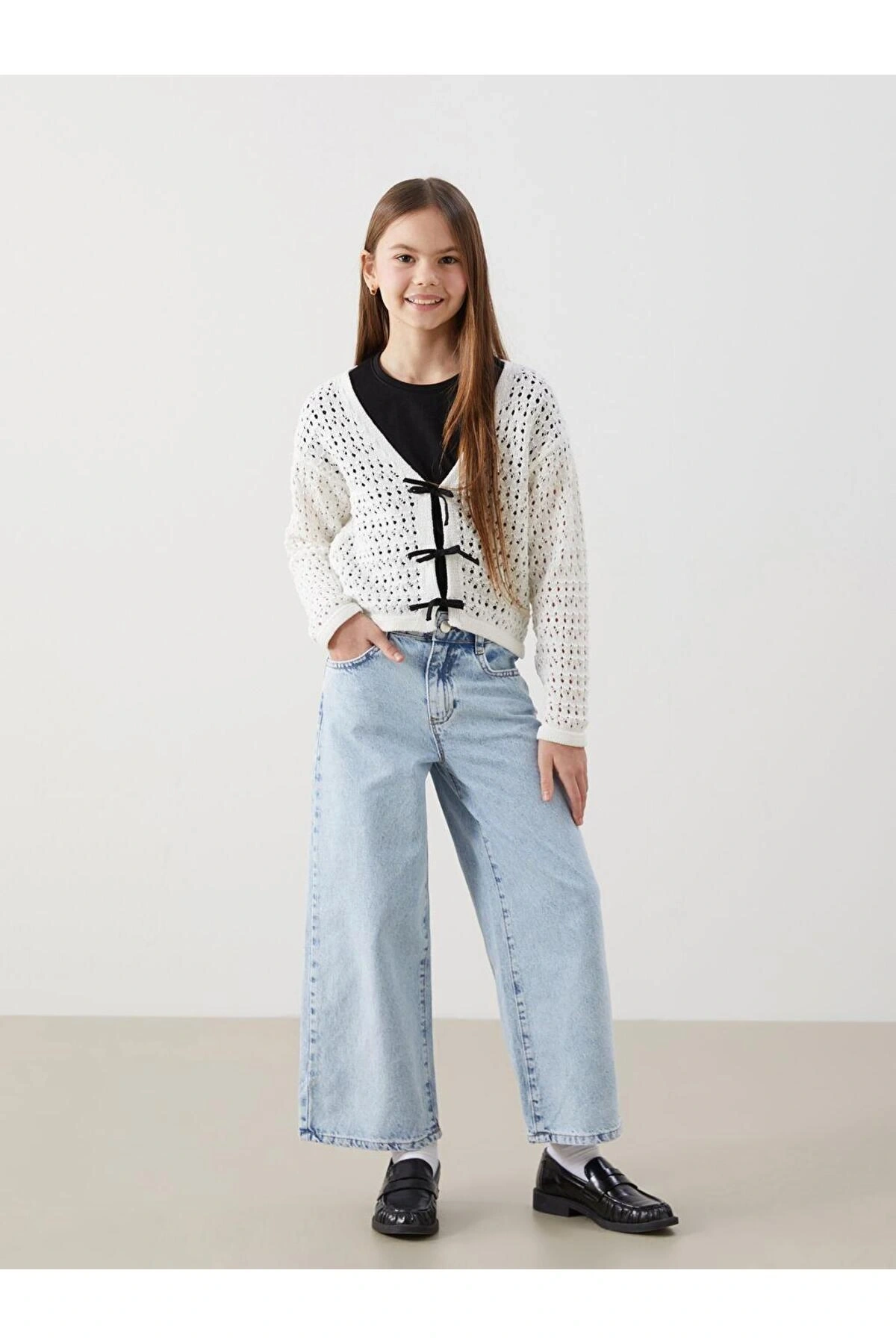 Beli Ayarlanabilir Lastikli Kiz Cocuk Jean Pantolon - S50467Z4