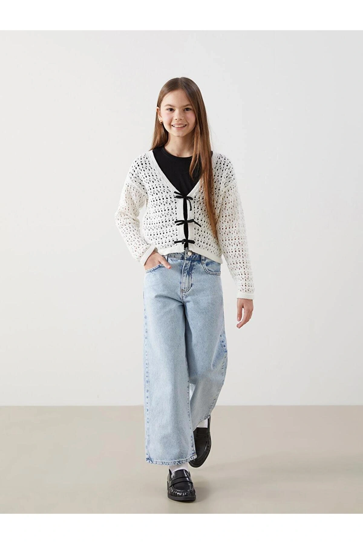 Beli Ayarlanabilir Lastikli Kiz Cocuk Jean Pantolon - S50467Z4