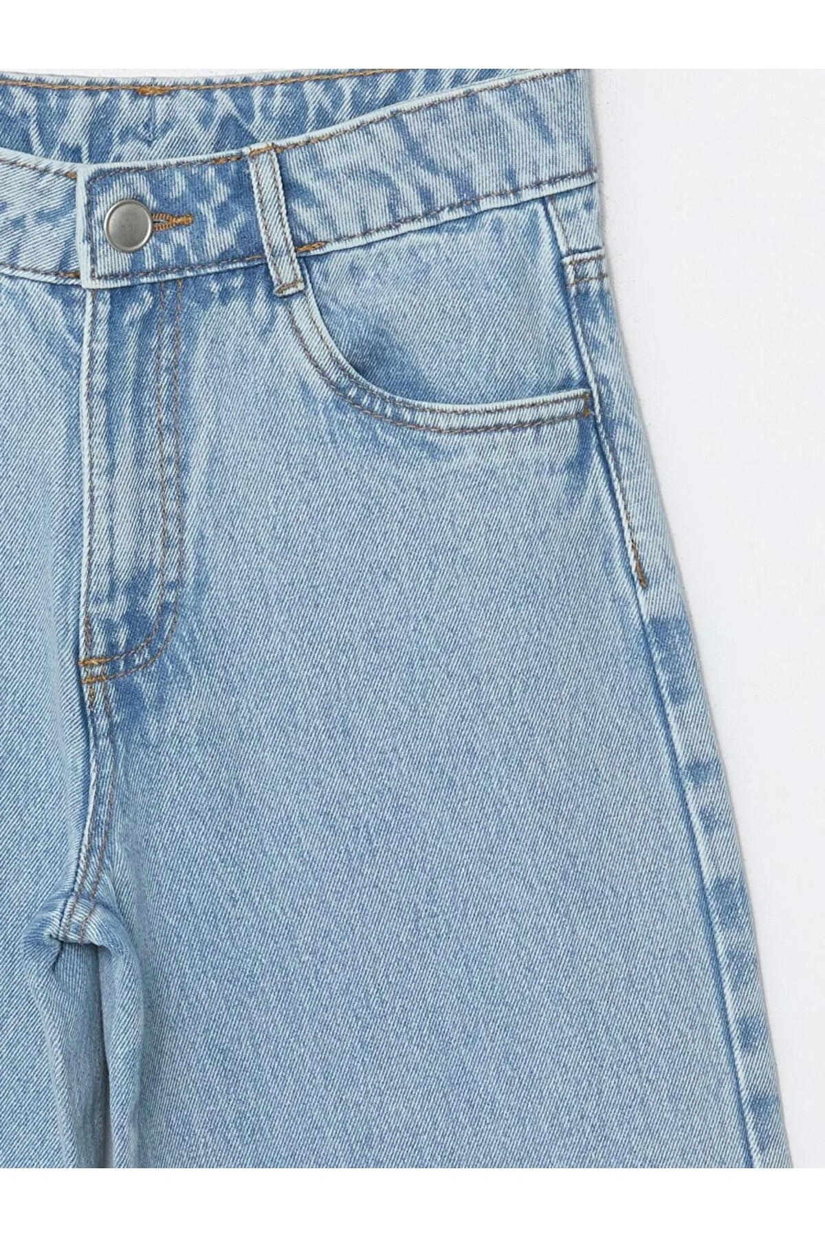 Beli Ayarlanabilir Lastikli Kiz Cocuk Jean Pantolon - S50467Z4