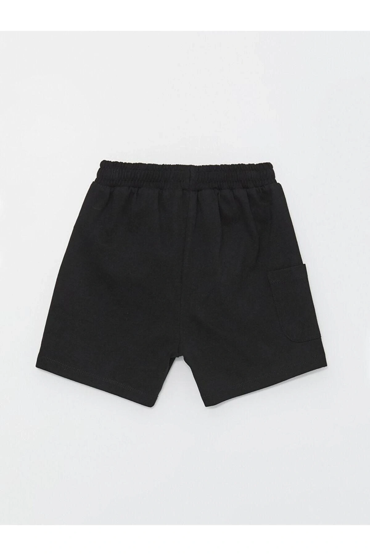 Beli Lastikli Basic Erkek Bebek Şort