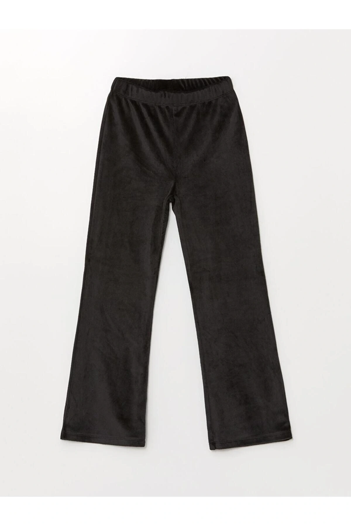 Beli Lastikli Basic Kadife Kız Çocuk Eşofman Altı