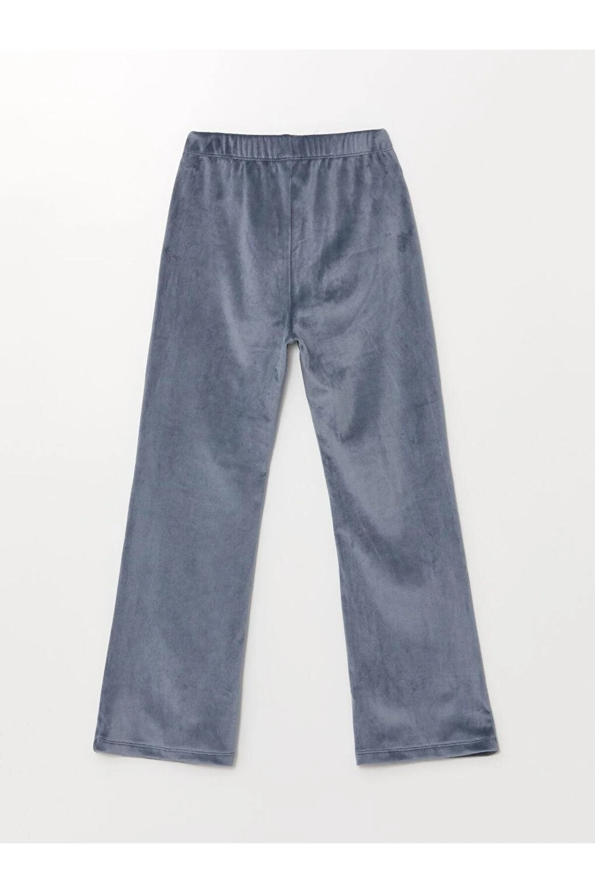 Beli Lastikli Basic Kadife Kız Çocuk Eşofman Altı