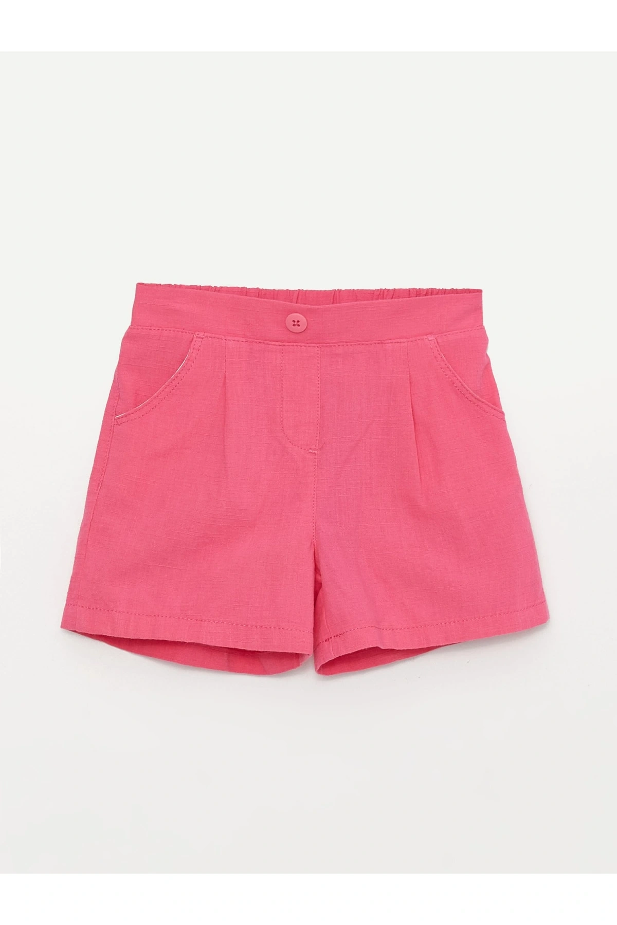 Beli Lastikli Basic Kız Bebek Şort