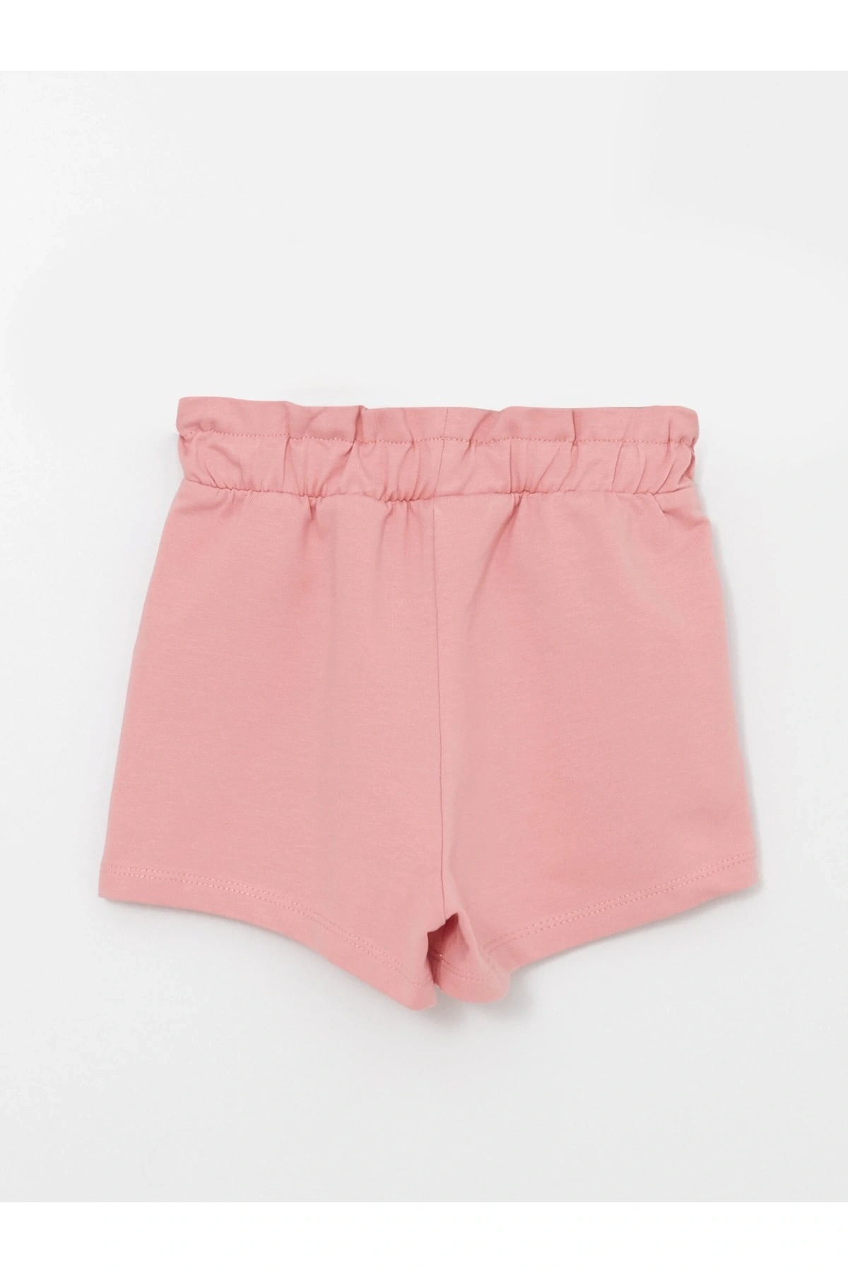 Beli Lastikli Basic Kız Bebek Şort