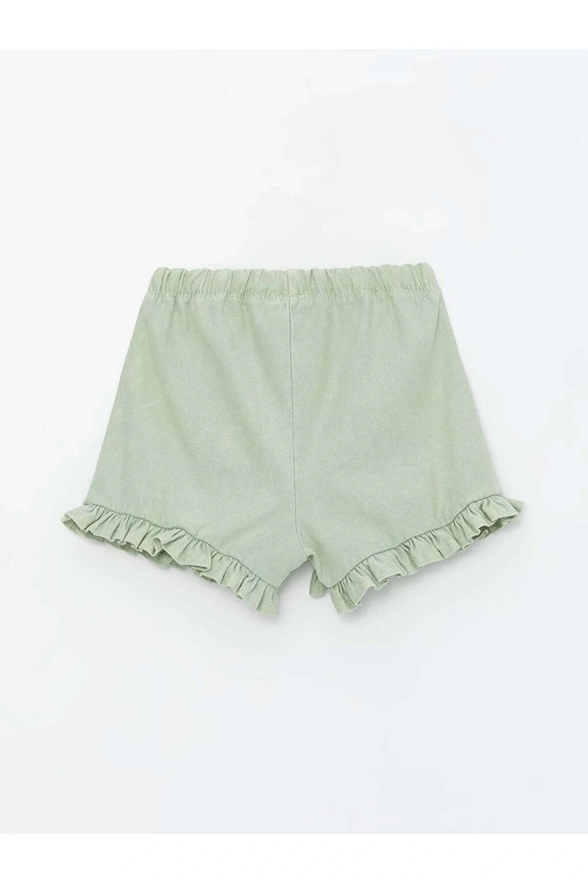 Beli Lastikli Basic Kız Bebek Şort (S4)