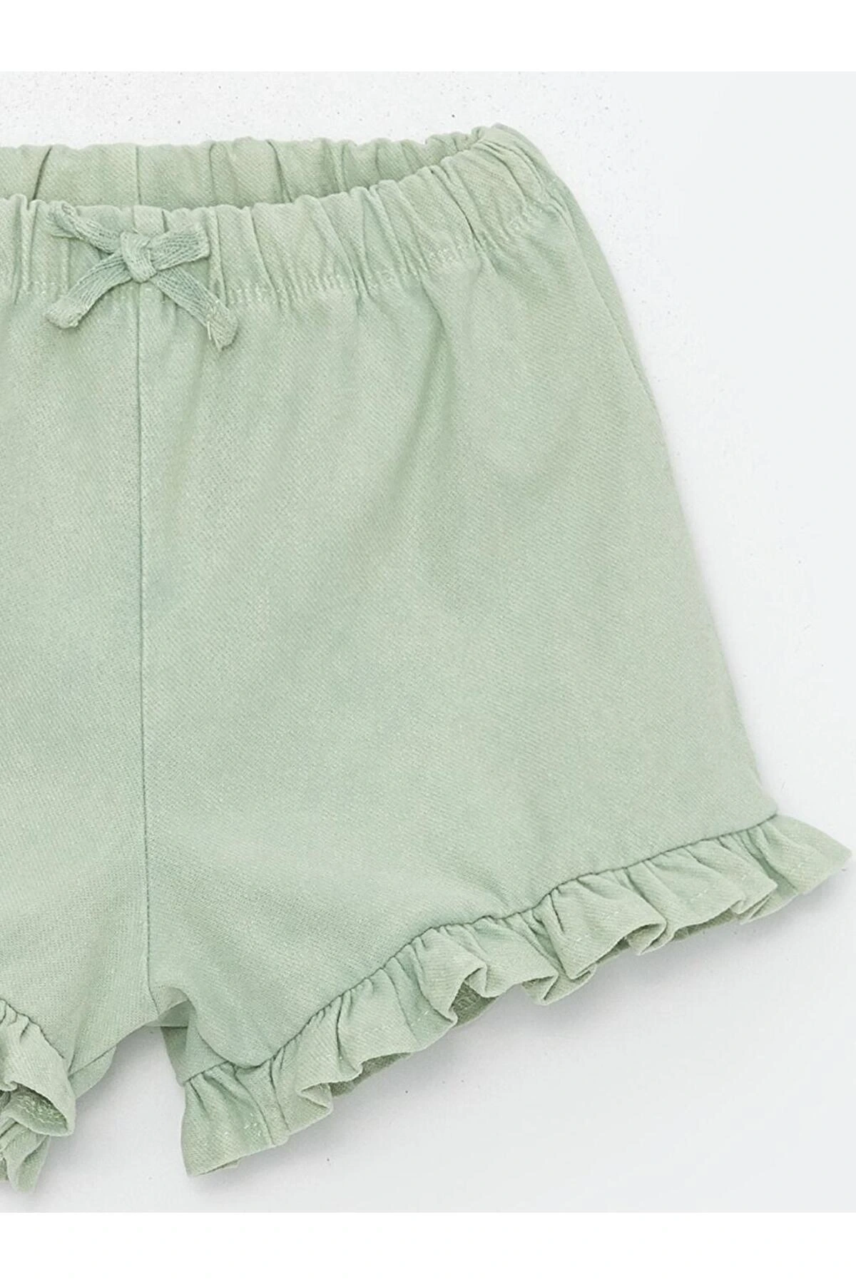 Beli Lastikli Basic Kız Bebek Şort (S4)