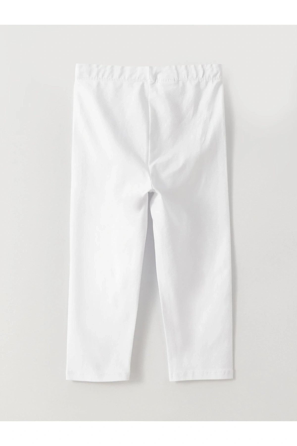 Beli Lastikli Basic Kız Çocuk 3/4 Boy Tayt