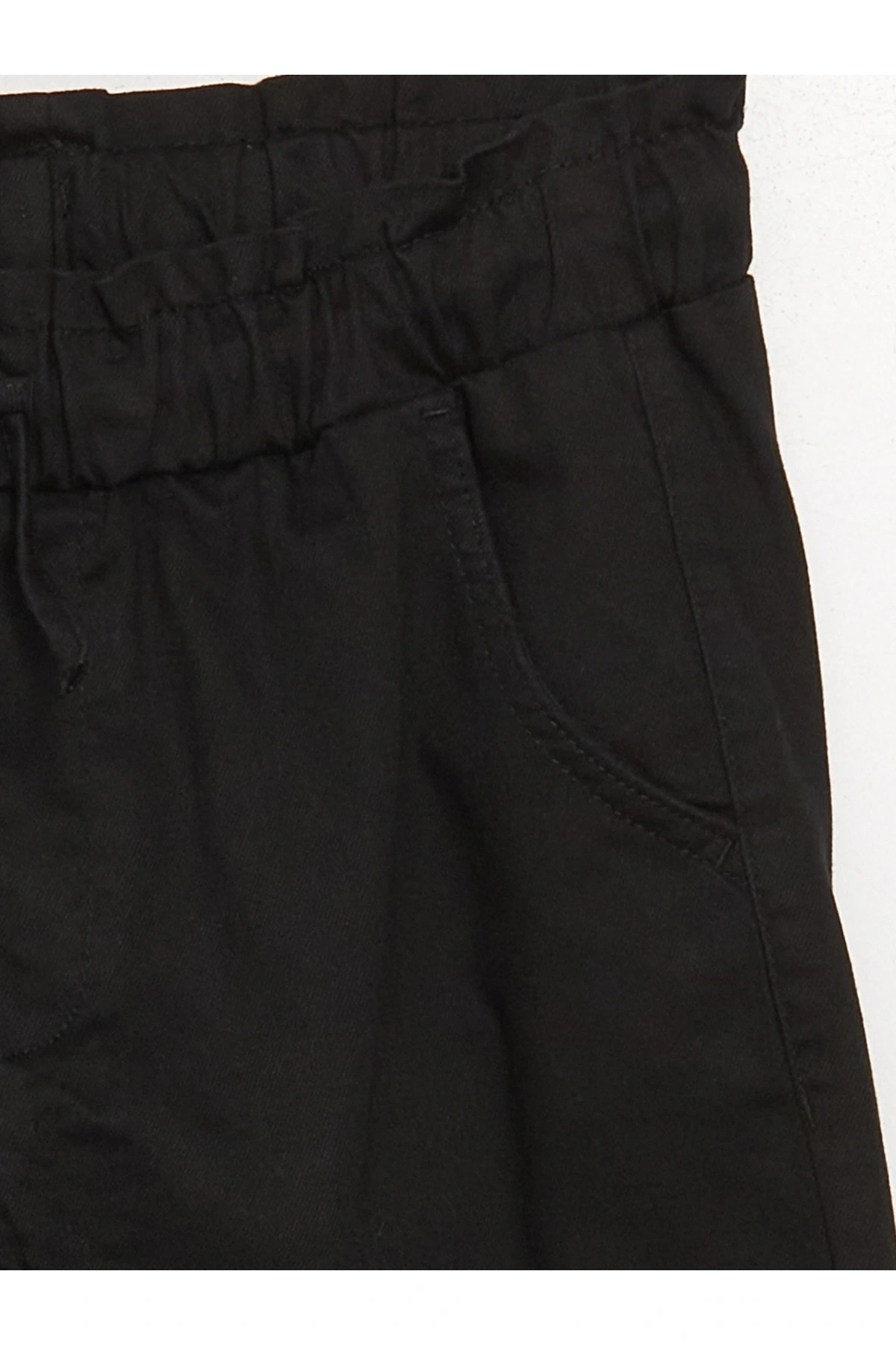 Beli Lastikli Basic Kız Çocuk Kargo Pantolon