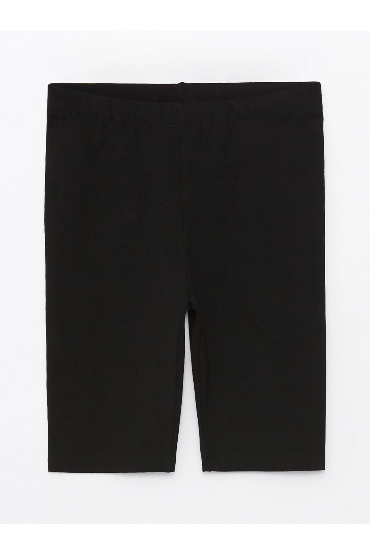 Beli Lastikli Basic Kız Çocuk Kısa Tayt