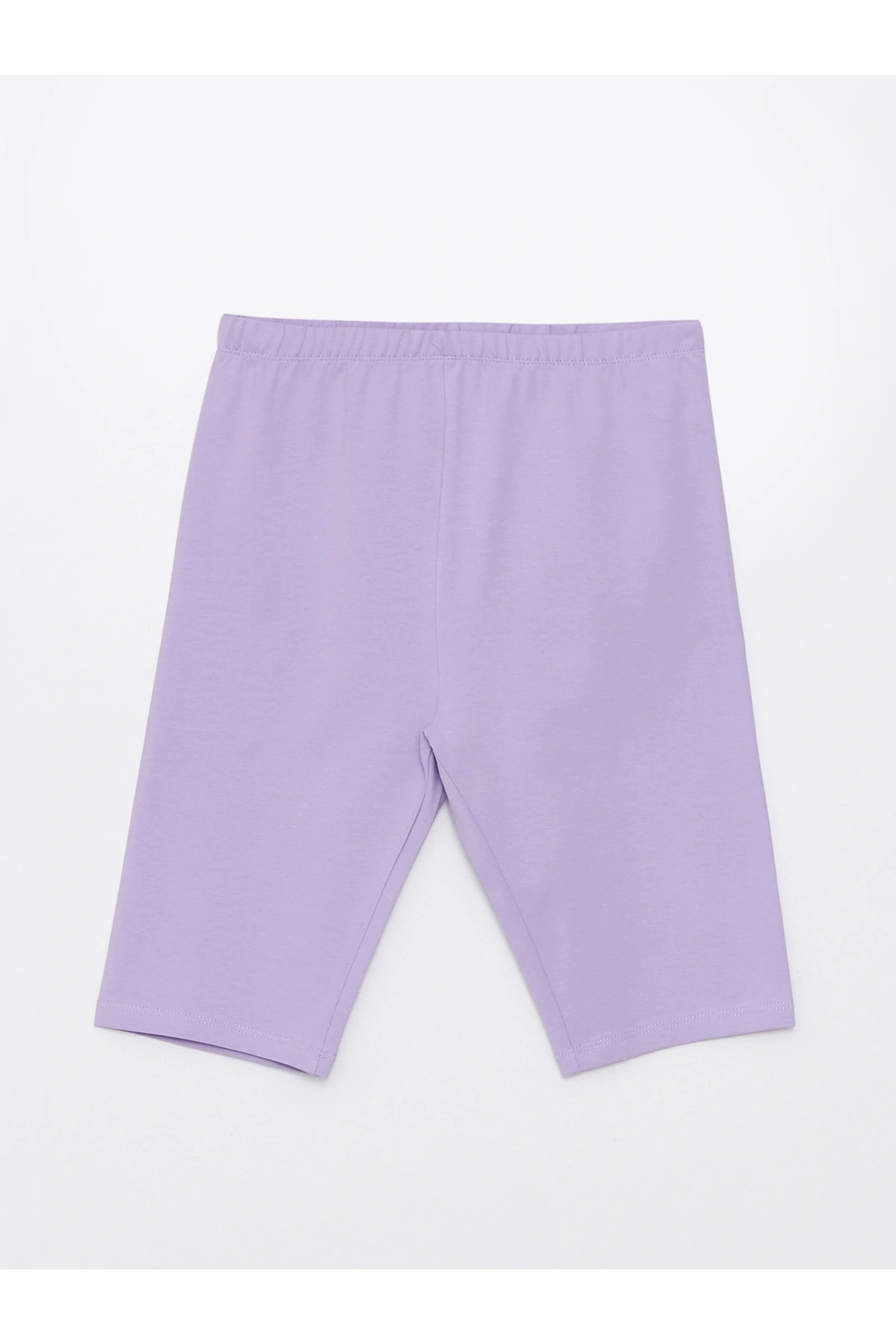 Beli Lastikli Basic Kız Çocuk Kısa Tayt