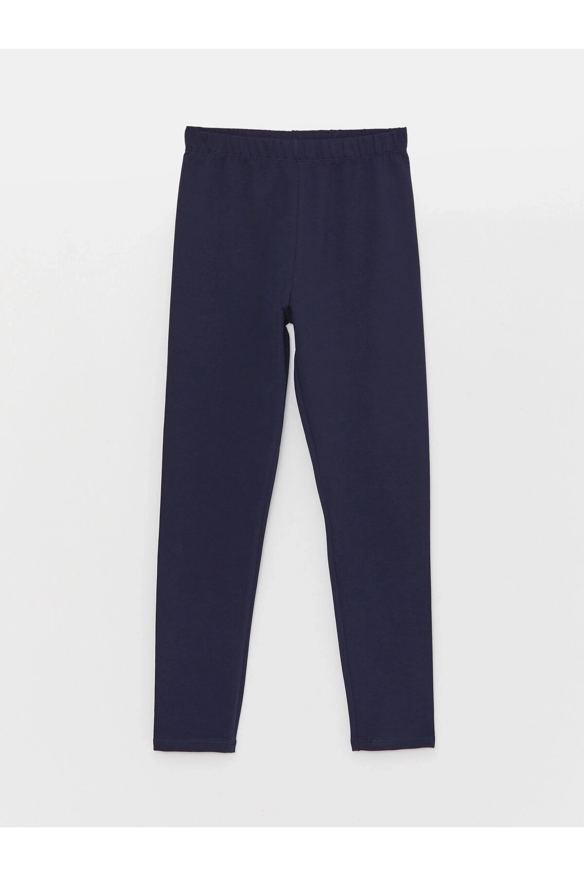 Beli Lastikli Basic Kız Çocuk Uzun Tayt