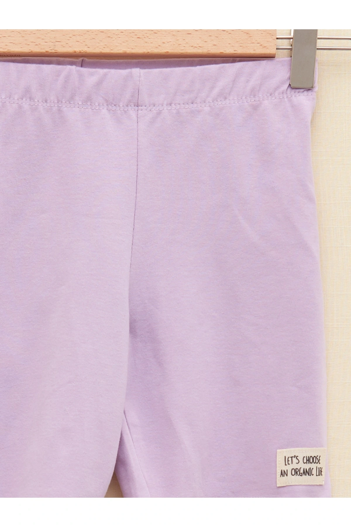 Beli Lastikli Basic Pamuklu Kız Çocuk Tayt