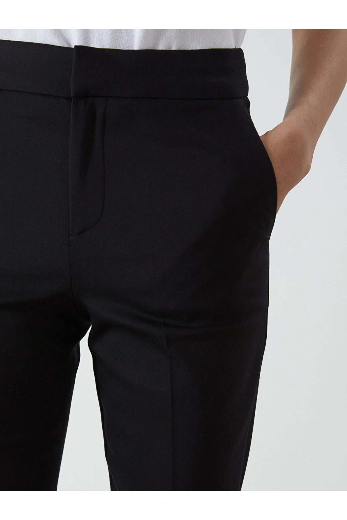 Beli Lastikli Dar Fit Kadın Pantolon