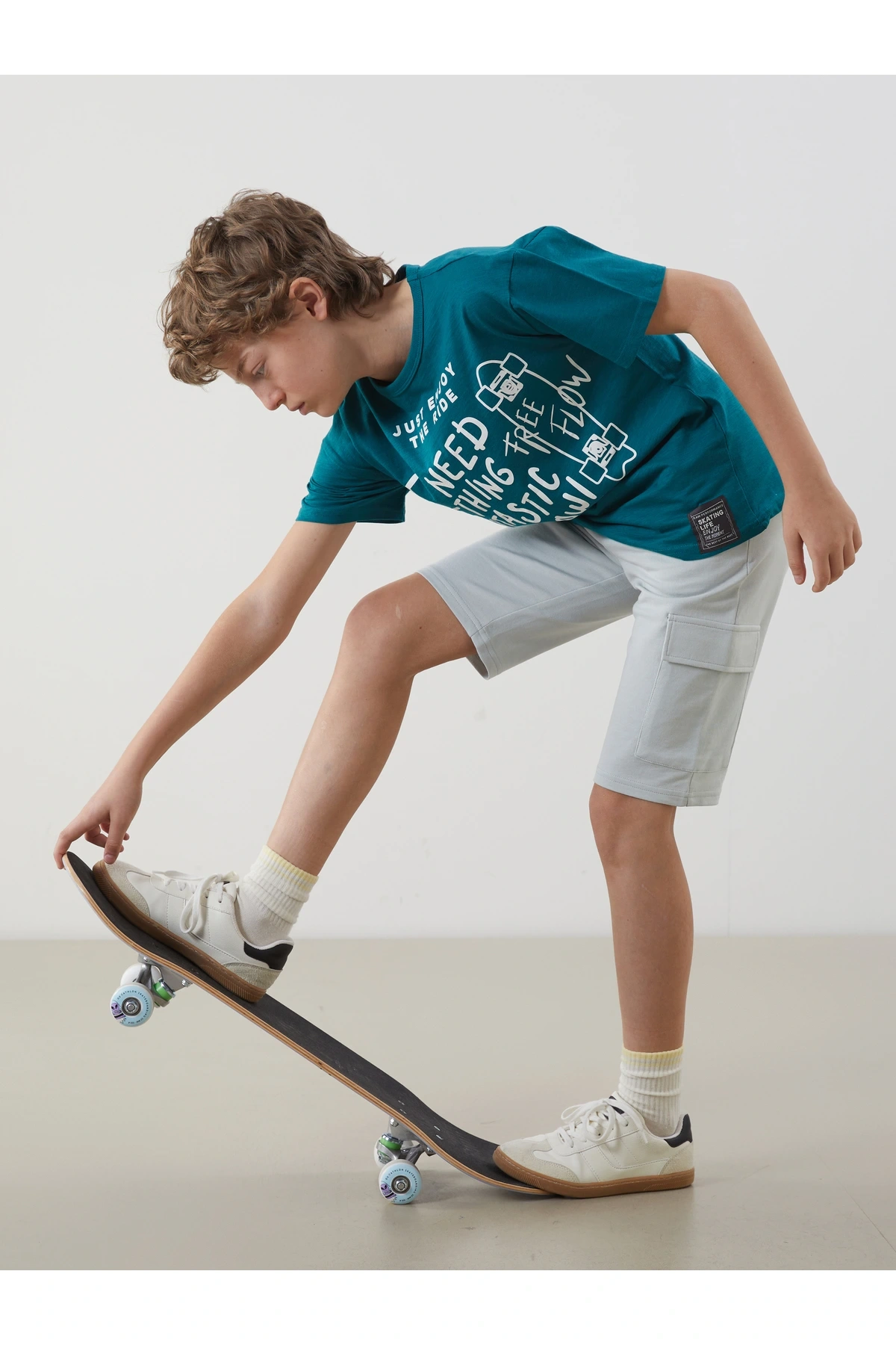 Beli Lastikli Erkek Çocuk Kargo Şort