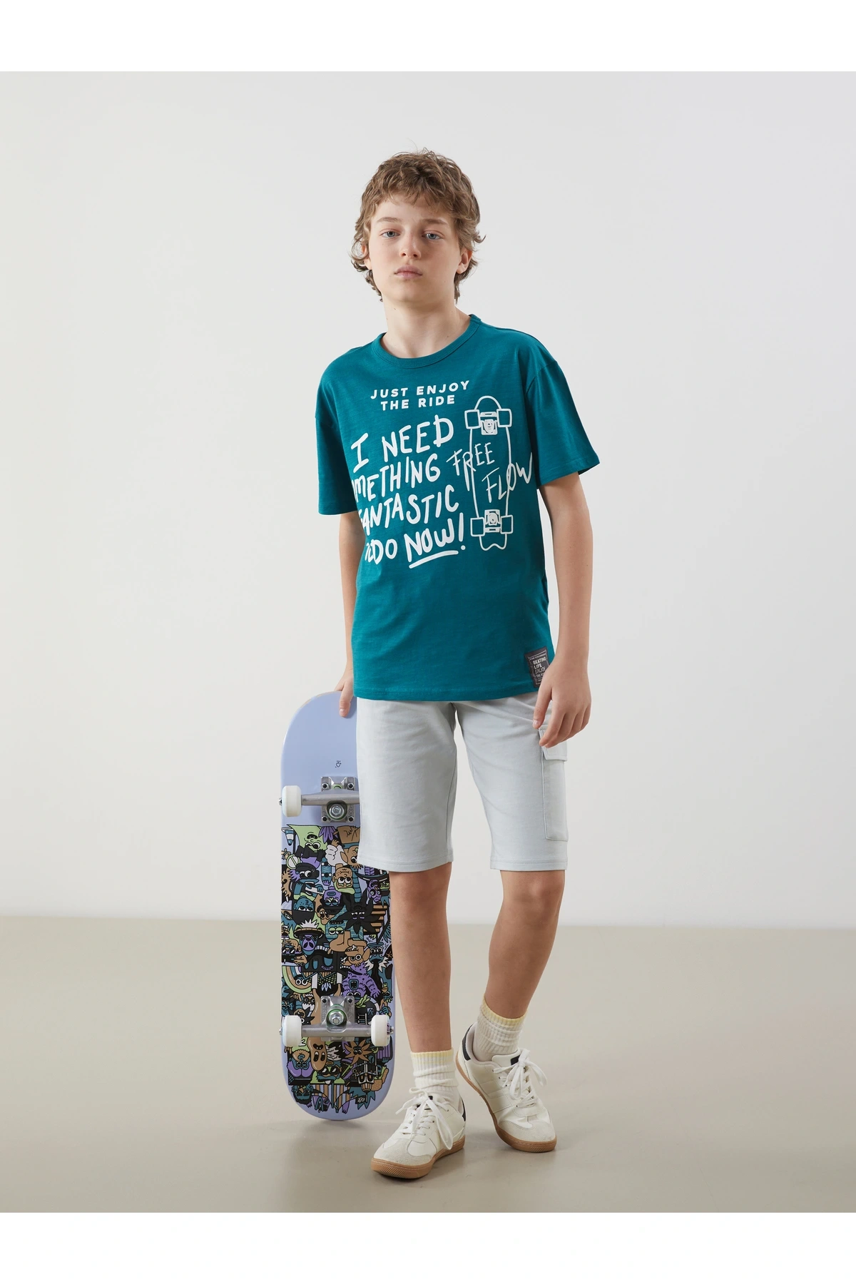 Beli Lastikli Erkek Çocuk Kargo Şort