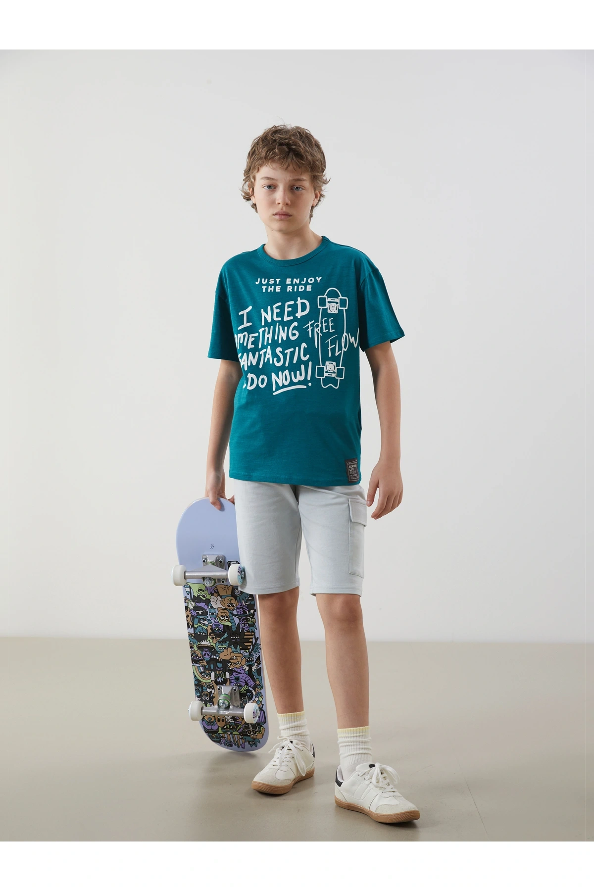 Beli Lastikli Erkek Çocuk Kargo Şort