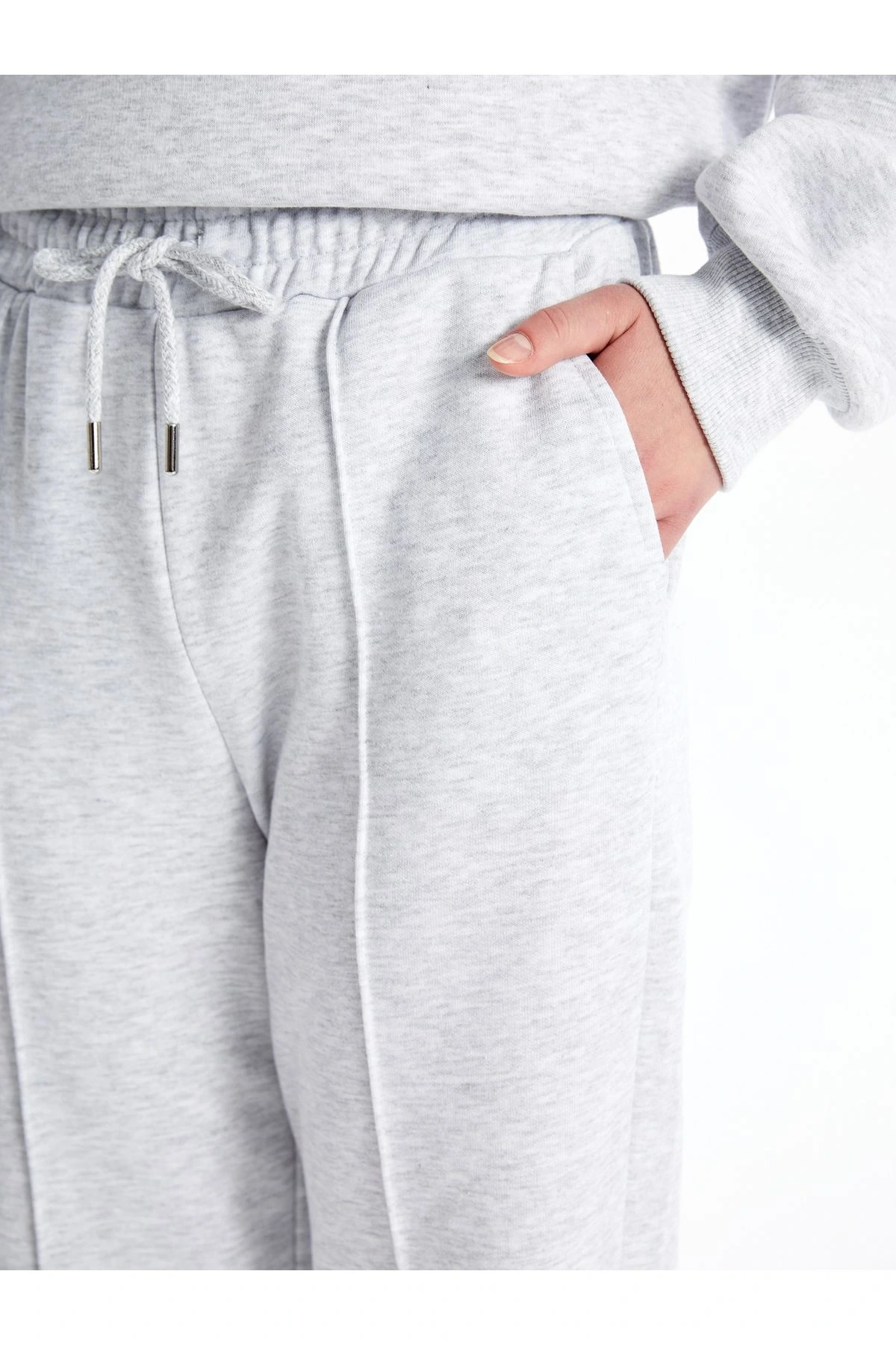 Beli Lastikli Kadın Eşofman Altı