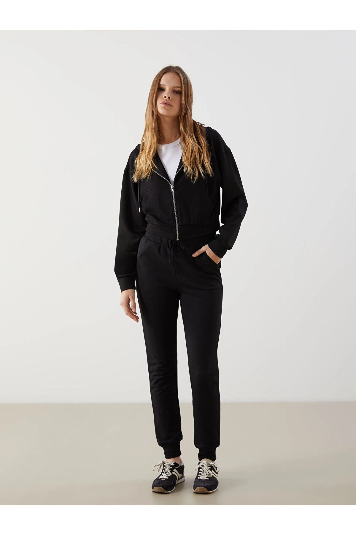 Beli Lastikli Kadın Jogger Eşofman Altı