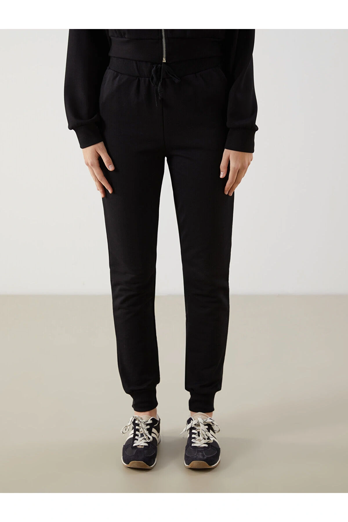 Beli Lastikli Kadın Jogger Eşofman Altı