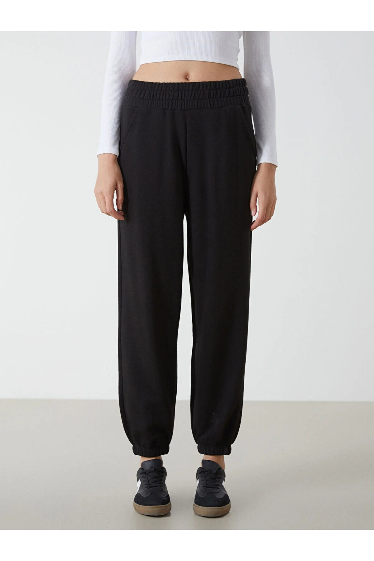 Beli Lastikli Kadin Jogger Esofman Alti - W4DN10Z8