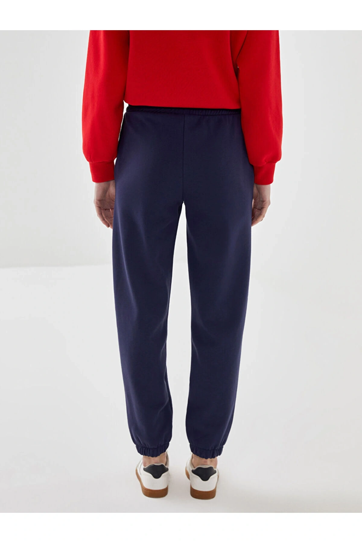 Beli Lastikli Kadın Kalın Jogger Eşofman Altı