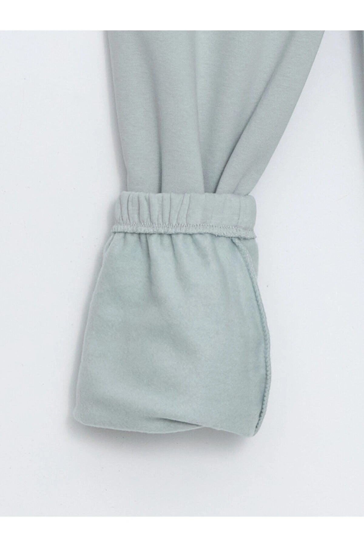 Beli Lastikli Kadın Kalın Jogger Eşofman Altı