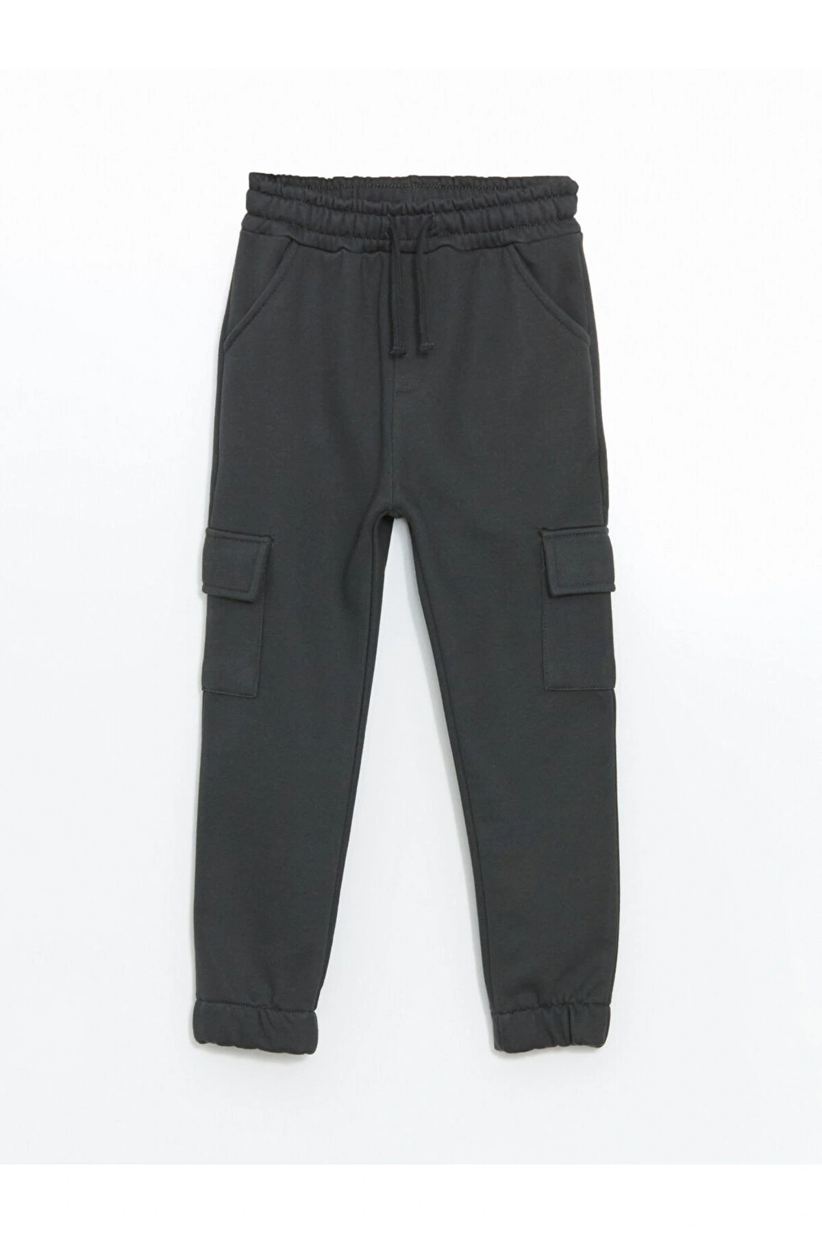 Beli Lastikli Kalın Basic Erkek Çocuk Jogger Eşofman Altı