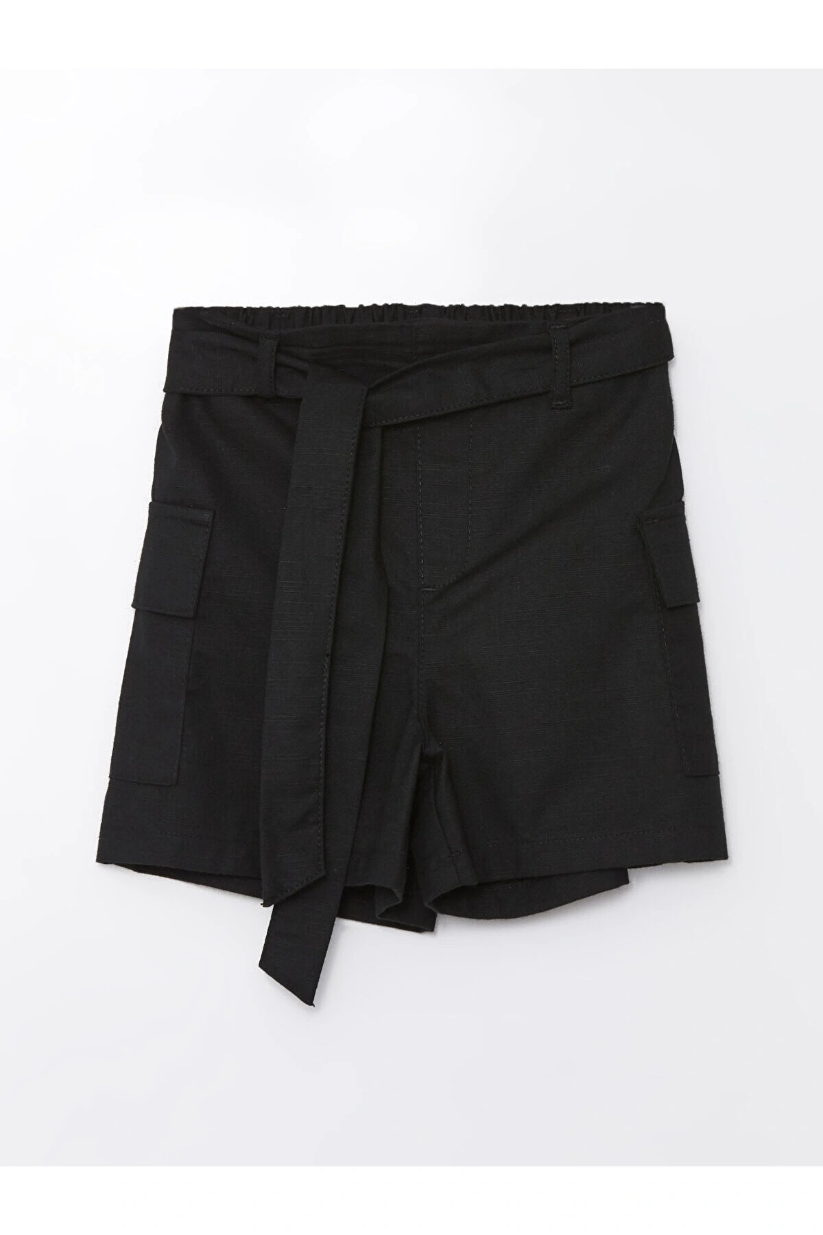 Beli Lastikli Kız Çocuk Şort