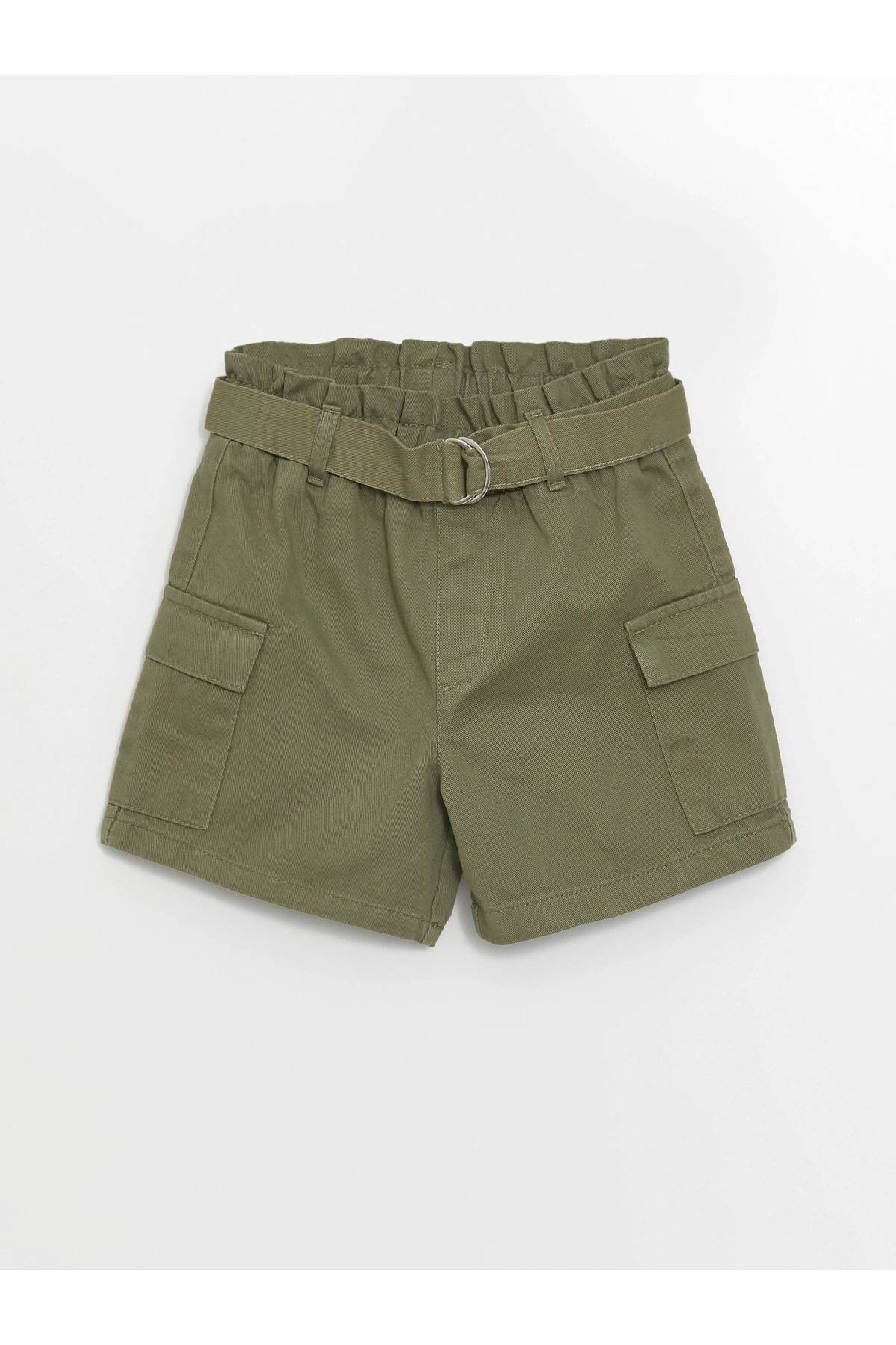 Beli Lastikli Kız Çocuk Şort