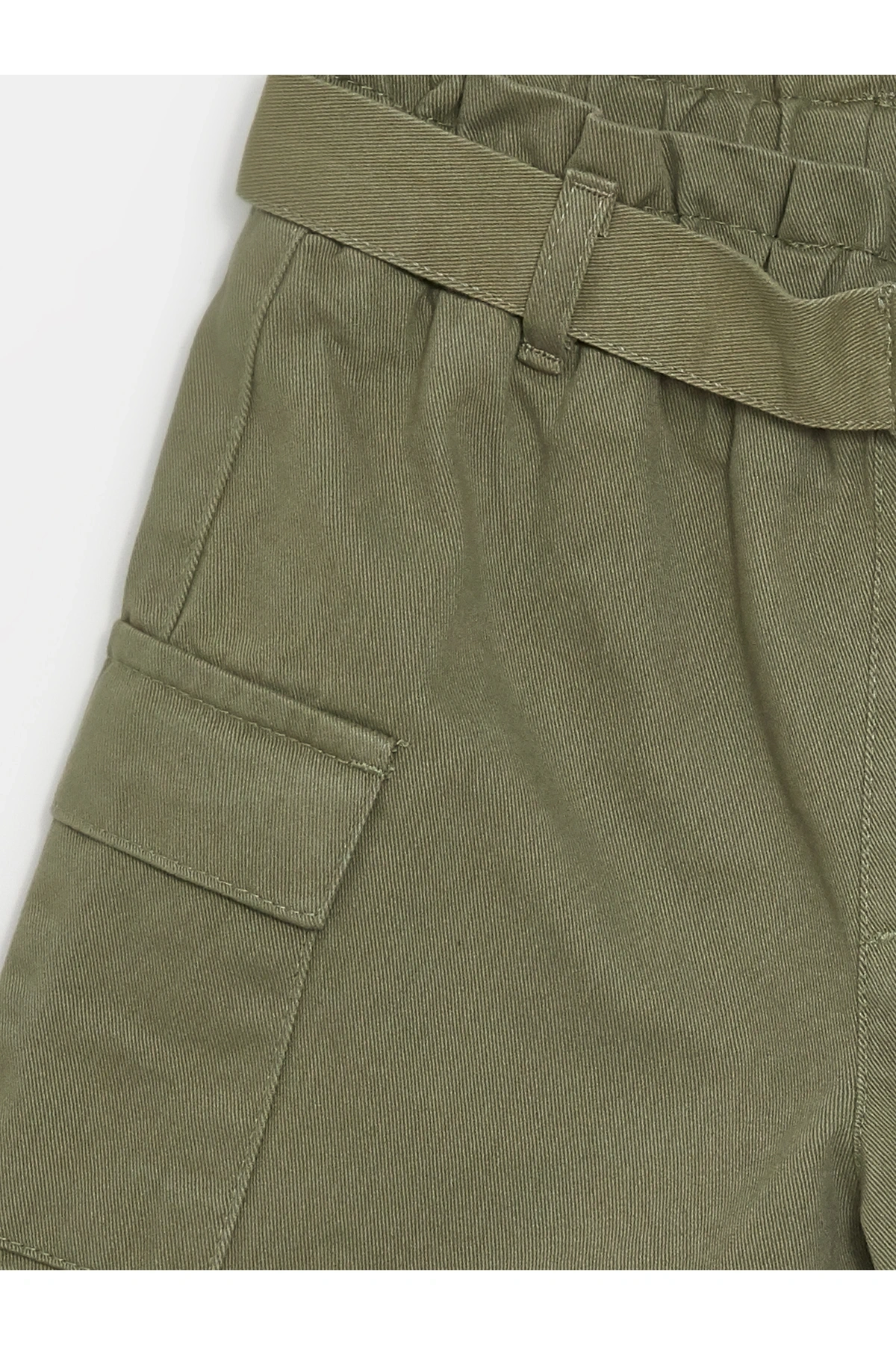 Beli Lastikli Kız Çocuk Şort