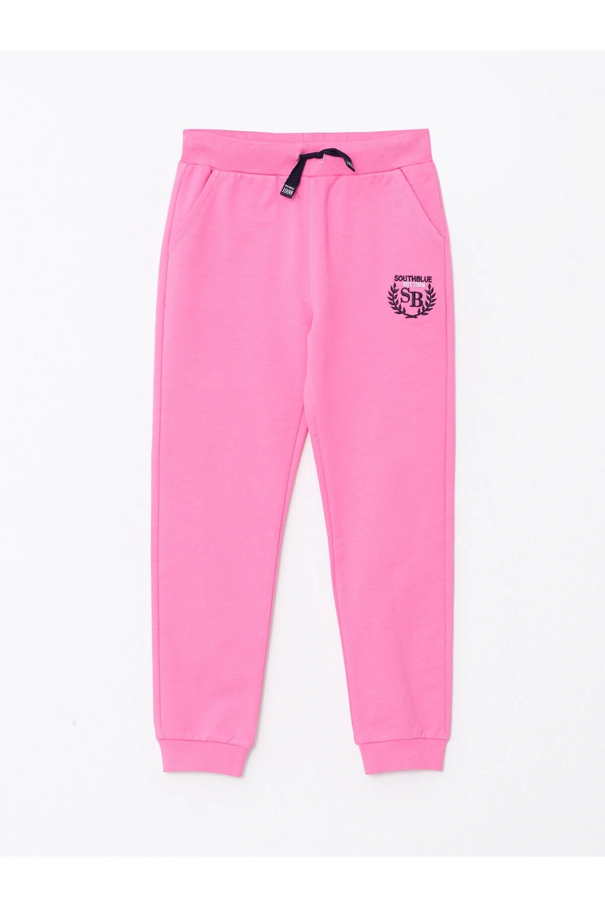 Beli Lastikli Nakışlı Kız Çocuk Jogger Eşofman Altı