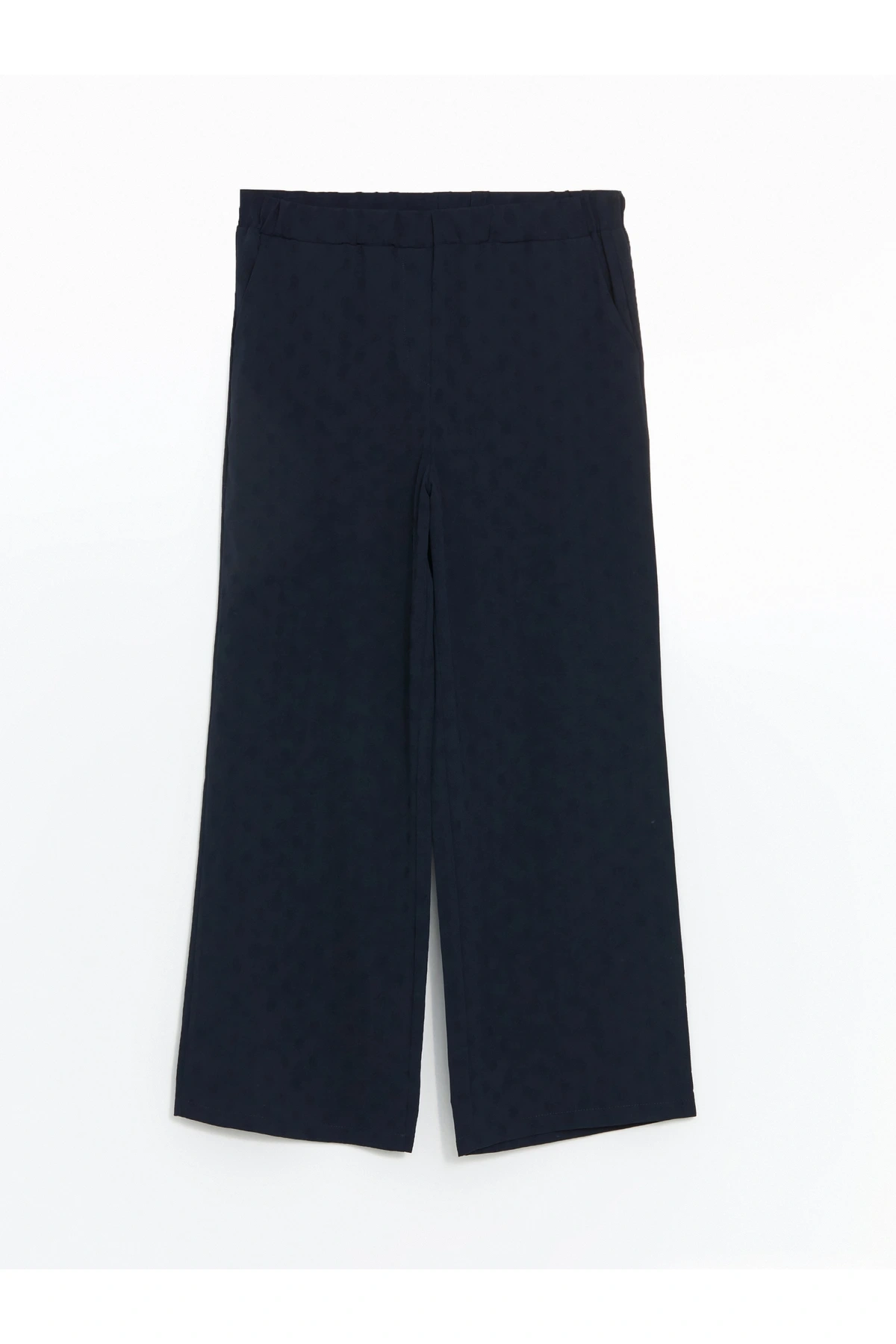 Beli Lastikli Puantiyeli Kadın Pantolon