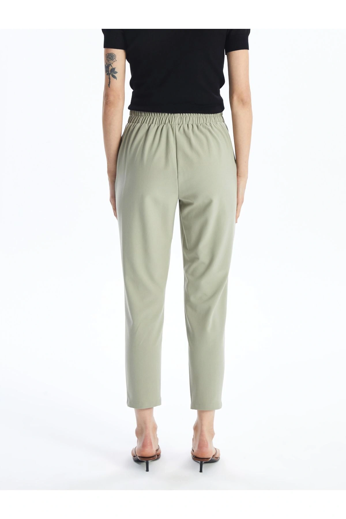 Beli Lastikli Standart Fit Kadın Pantolon