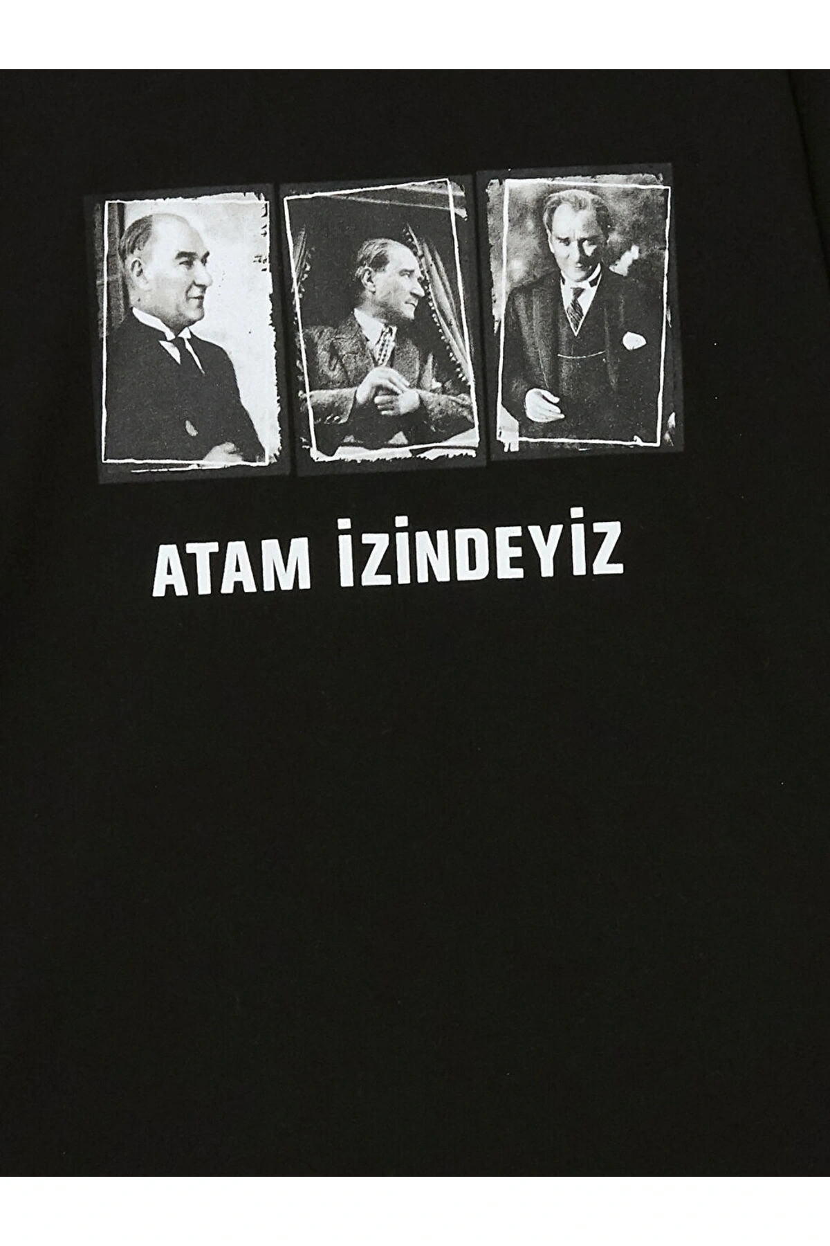 Bisiklet Yaka Ataturk Baskili Erkek Cocuk Tisort - W4AO02Z4