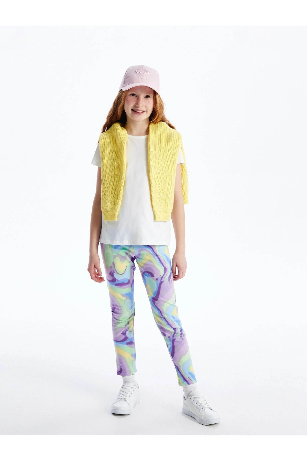 Bisiklet Yaka Basic Kısa Kollu Kız Çocuk Tişört