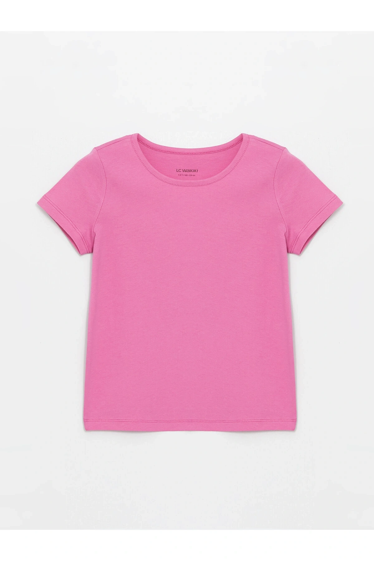 Bisiklet Yaka Basic Kısa Kollu Kız Çocuk Tişört
