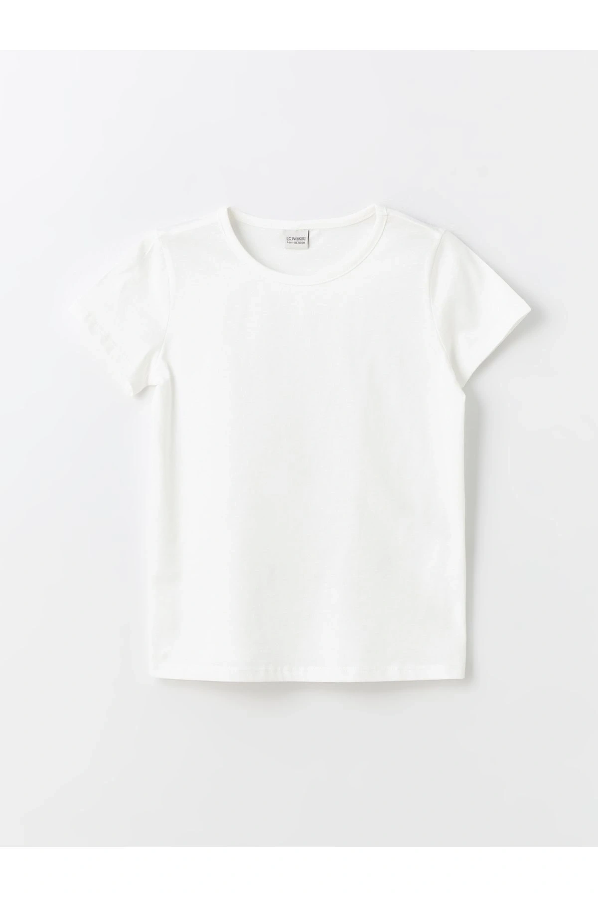 Bisiklet Yaka Basic Kısa Kollu Kız Çocuk Tişört