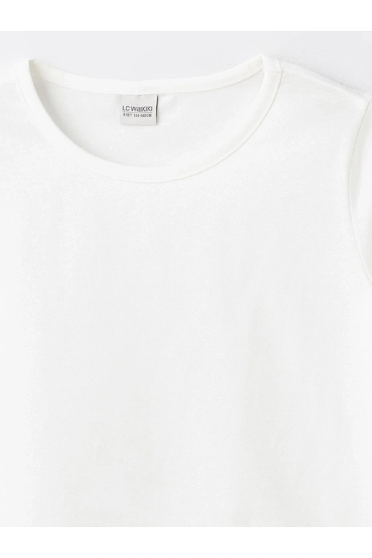 Bisiklet Yaka Basic Kısa Kollu Kız Çocuk Tişört