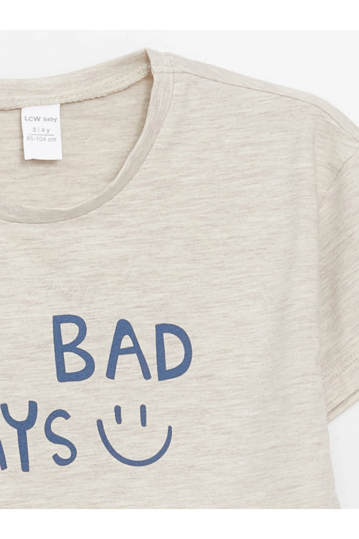 Bisiklet Yaka Baskılı Erkek Bebek Tişört