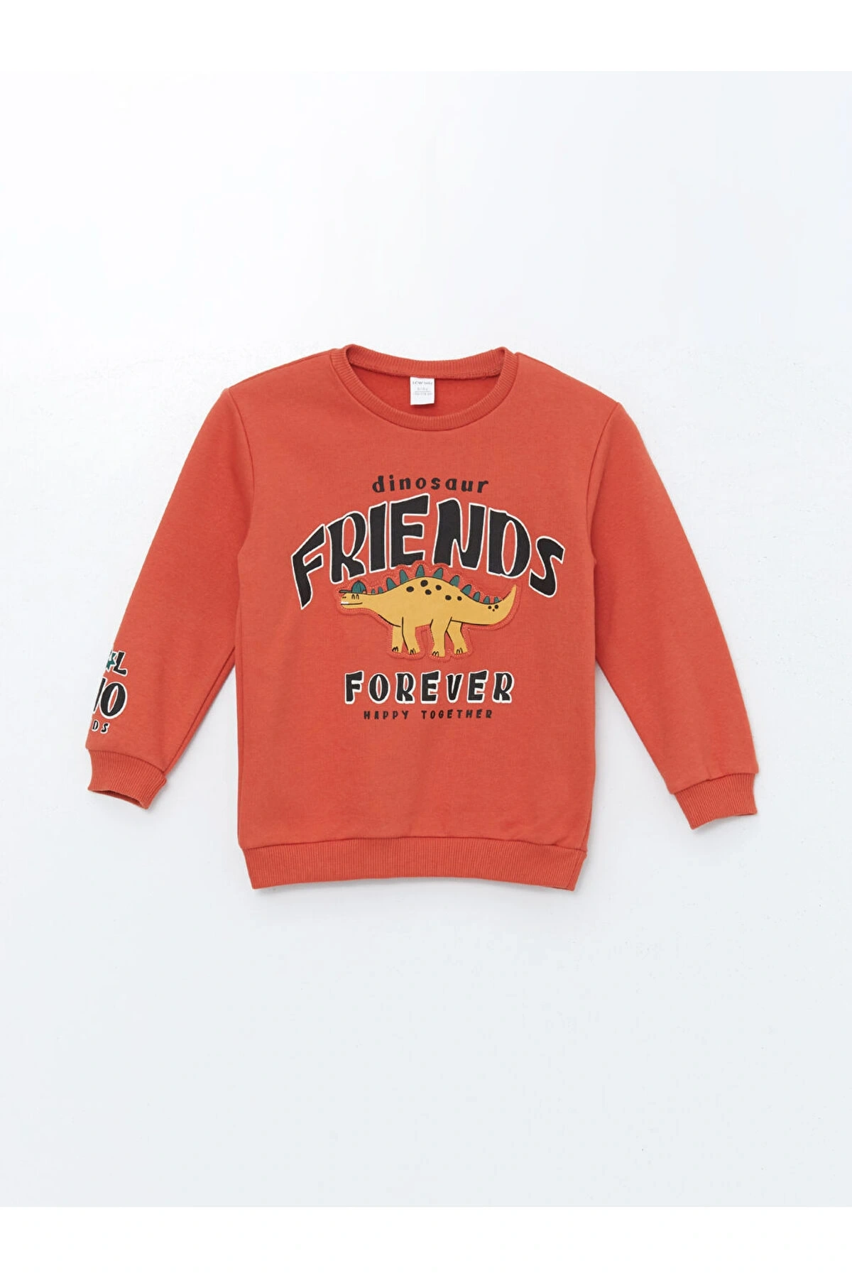 Bisiklet Yaka Baskılı Kalın Erkek Bebek Sweatshirt
