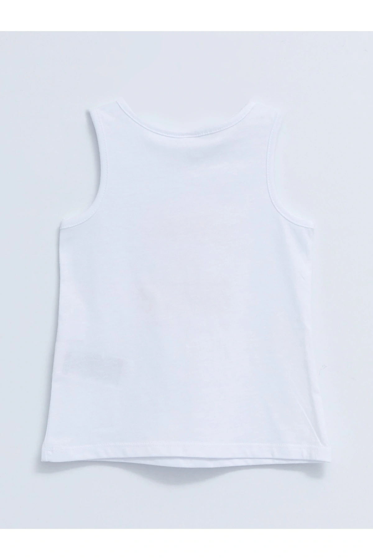 Bisiklet Yaka Baskılı Kız Bebek Atlet